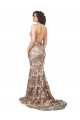 Open Back Lace V-Neck Sweep Train Sleeveless Wedding Dress Southampton
