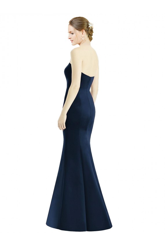 Satin Sweetheart Long Floor Length Sleeveless Bridesmaid Dress Southampton