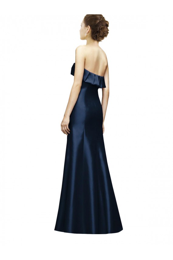 Mermaid Satin Sweetheart Long Sleeveless Bridesmaid Dress Southampton