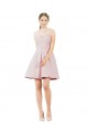 Satin Sweetheart Knee Length Sleeveless Evening Gown / Bridesmaid Dress Southampton