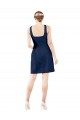 Satin V-Neck Knee Length Sleeveless Bridesmaid Gown Southampton