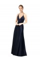Satin Spaghetti Straps Long Sleeveless Prom Dress / Bridal Party Dress Southampton