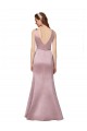 V-Back Satin V-Neck Long Sleeveless Formal Evening Gown / Prom Dress / Bridesmaid Dress Southampton