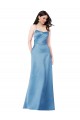 Open Back Satin Spaghetti Straps Long Sleeveless Formal Evening Gown / Prom Dress / Bridesmaid Dress Southampton