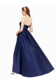 Low Back Satin Strapless Long Sleeveless High Low Evening Gown / Prom Dress / Bridesmaid Dress Southampton