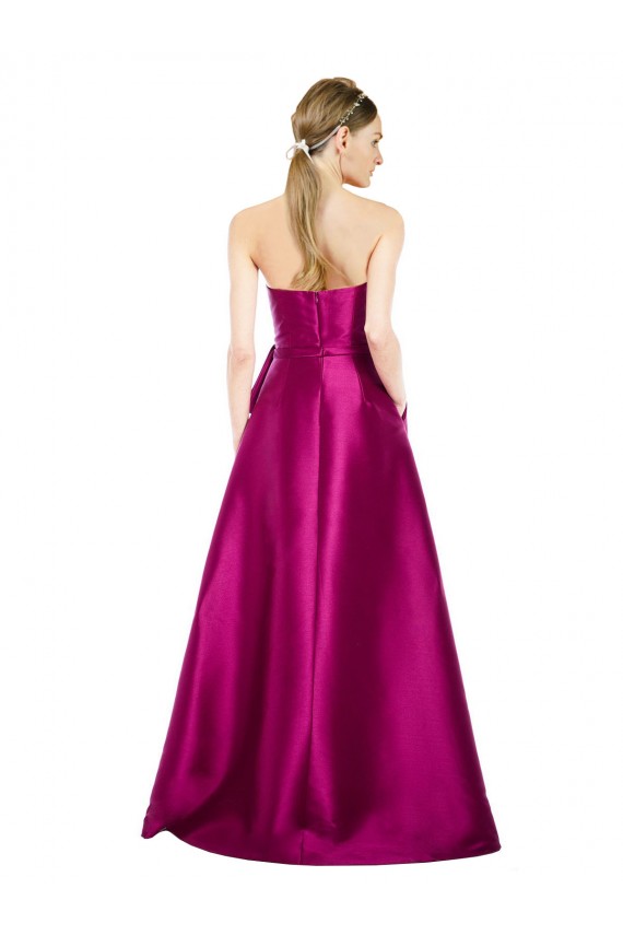 Satin V-Neck Long Sleeveless Prom Dress / Bridesmaid Dress Southampton