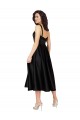 Satin Square Neck Knee Length Sleeveless Prom Dress / Bridesmaid Dress Southampton