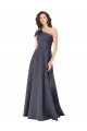 Satin One Shoulder Long Sleeveless Formal Evening Gown / Prom Dress / Bridesmaid Dress Southampton