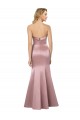 Low Back Satin Strapless Long Sleeveless Formal Evening Gown / Prom Dress / Bridesmaid Dress Southampton