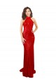 Open Back Red Sequin Halter Neck Long Sleeveless Formal Evening Gown / Prom Dress / Bridesmaid Dress Southampton