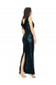 Dark Green Sequin V-Neck Long Sleeveless Bridesmaid Dress / Evening Dress Southampton