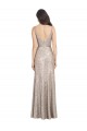 V-Back Sheath Sequin & Sparkling Sequin V-Neck Long Sleeveless Formal Evening Gown / Prom Dress / Bridesmaid Dress Southampton