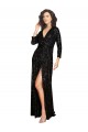 Sequin V-Neck Long Long Sleeves Formal Dress / Bridesmaid Dress Southampton
