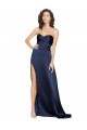 Low Back Silk like Satin Sweetheart Long Sleeveless Formal Evening Gown / Prom Dress / Bridesmaid Dress Southampton