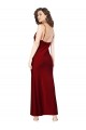 Low Back Silk like Satin Cowl Neck Long Sleeveless Black Tie Evening Gown / Prom Dress / Bridesmaid Dress Southampton