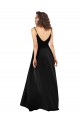 V-Back Silk like Satin V-Neck Long Sleeveless High Low Evening Gown / Prom Dress / Bridesmaid Dress Southampton