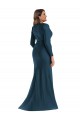 Silk like Satin V-Neck Long Long Sleeves Formal Plus Size Evening Gown / Prom Dress / Bridesmaid Dress Southampton