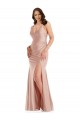 Silk like Satin V-Neck Long Sleeveless Formal Plus Size Evening Gown / Prom Dress / Bridesmaid Dress Southampton