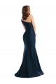Light Sky Blue Silk like Satin One Shoulder Long Sleeveless Formal Evening Gown / Prom Dress / Bridesmaid Dress Southampton