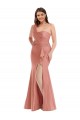 Silk like Satin One Shoulder Long Sleeveless Black Tie Plus Size Evening Gown / Prom Dress / Bridesmaid Dress Southampton
