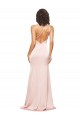 Low Back Silk like Satin One Shoulder Long Sleeveless Formal Evening Gown / Prom Dress / Bridesmaid Dress Southampton