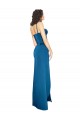 Low Back Sheath Silk like Satin Spaghetti Straps Long Sleeveless Formal Evening Gown / Prom Dress / Bridesmaid Dress Southampton