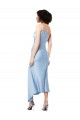 Silk like Satin One Shoulder Midi Length Sleeveless Formal Evening Gown / Prom Dress / Bridesmaid Dress Southampton