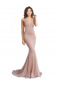 Low Back Spandex V-Neck Long Sleeveless Formal Evening Gown / Prom Dress / Bridesmaid Dress Southampton