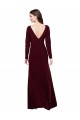 V-Back Spandex V-Neck Long Long Sleeves Prom Dress / Bridesmaid Dress Southampton