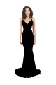 Open Back Spandex V-Neck Long Sleeveless Formal Evening Gown / Prom Dress / Bridesmaid Dress Southampton