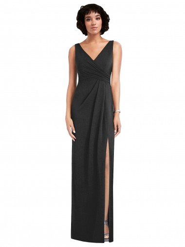 V-Back Spandex V-Neck Long Sleeveless Formal Evening Gown / Prom Dress / Bridesmaid Dress Southampton