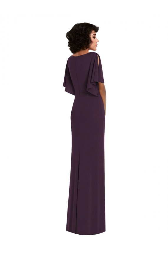 Spandex V-Neck Long Split Sleeves Formal Evening Gown / Prom Dress / Bridesmaid Dress Southampton