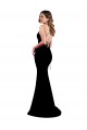 Open Back Stretch Crepe High Neck Long Sleeveless Formal Dress / Bridesmaid Dress Southampton