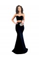 Low Back Stretch Crepe High Neck Long Sleeveless Formal Evening Gown / Prom Dress / Bridesmaid Dress Southampton