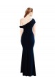 Mermaid Stretch Crepe One Shoulder Long Sleeveless Formal Evening Gown / Prom Dress / Bridesmaid Dress Southampton
