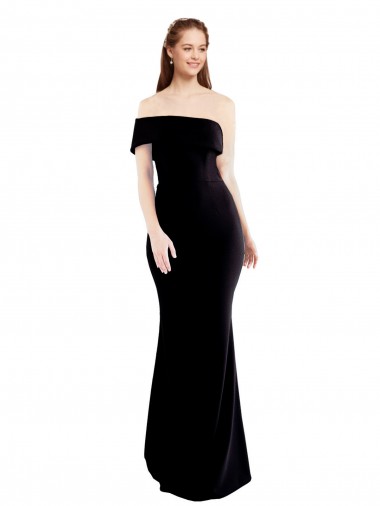 Keyhole Back Stretch Crepe One Shoulder Long Sleeveless Formal Evening Gown / Prom Dress / Bridesmaid Dress Southampton