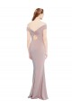 Keyhole Back Stretch Crepe Off the Shoulder Long Sleeveless Formal Evening Gown / Prom Dress / Bridesmaid Dress Southampton