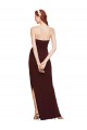 Stretch Crepe Strapless Long Sleeveless Formal Evening Gown / Prom Dress / Bridesmaid Dress Southampton