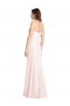Low Back Stretch Crepe Sweetheart Long Sleeveless Semi Formal Evening Dress / Prom Dress / Bridesmaid Dress Southampton