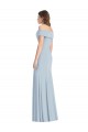 Trumpet Stretch Crepe Off the Shoulder Long Sleeveless Formal Dress / Bridesmaid Dress Southampton