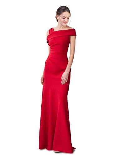 Stretch Crepe Long Sleeveless Formal Evening Gown / Prom Dress / Bridesmaid Dress Southampton
