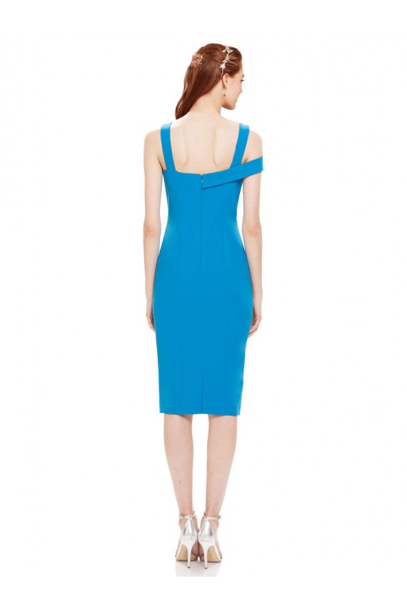 Stretch Crepe Cocktail Length Sleeveless Formal Evening Gown / Prom Dress / Bridesmaid Dress Southampton
