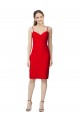 Stretch Crepe Sweetheart Cocktail Length Sleeveless Formal Evening Gown / Prom Dress / Bridesmaid Dress Southampton