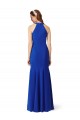 Royal Blue Stretch Crepe V-Neck Long Sleeveless Formal Evening Gown / Prom Dress / Bridesmaid Dress Southampton