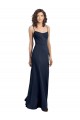 Low Back Stretch Crepe High Neck Long Sleeveless Formal Dress / Bridesmaid Dress Southampton