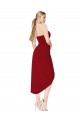 Stretch Crepe Sweetheart Knee Length Sleeveless High Low Evening Gown / Prom Dress / Bridesmaid Dress Southampton