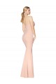 Nude Stretch Crepe Sweetheart Long Sleeveless Formal Dress / Bridesmaid Dress Southampton