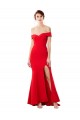 Stretch Crepe Off the Shoulder Long Sleeveless Formal Evening Dress / Prom Dress / Bridesmaid Dress Southampton