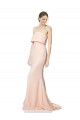 Stretch Crepe Strapless Long Sleeveless Black Tie Evening Gown / Prom Dress / Bridesmaid Dress Southampton