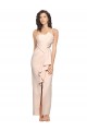 Low Back Nude Stretch Crepe Strapless Long Sleeveless Semi Formal Evening Dress / Prom Dress / Bridesmaid Dress Southampton